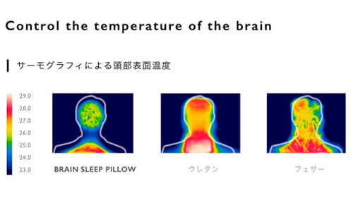 優れた通気性能で脳を冷やして早く深く眠れる ブレインスリープピロー