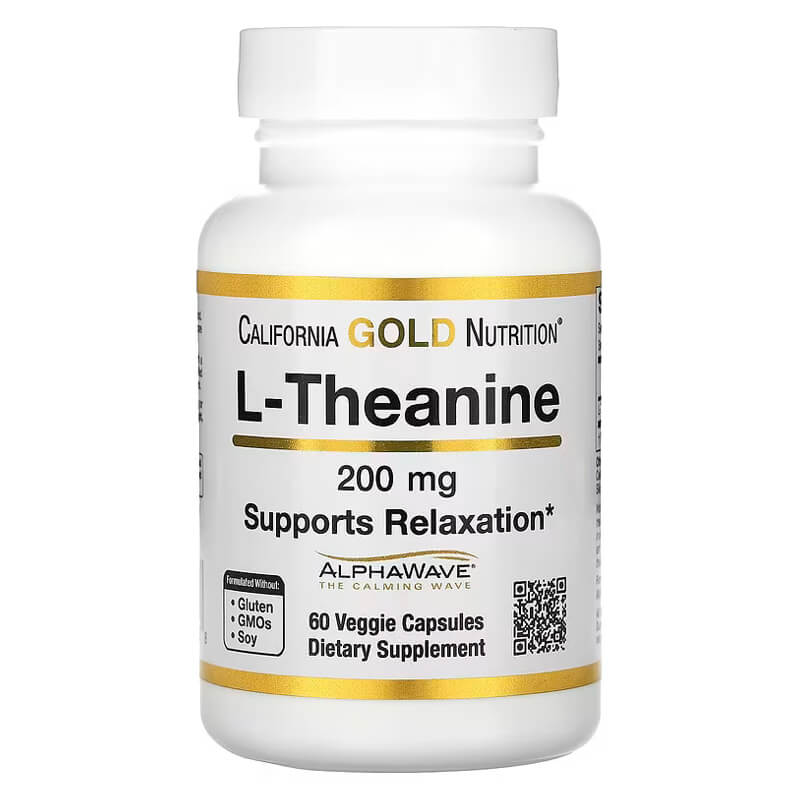 L-テアニン200mg 60粒 California Gold Nutrition