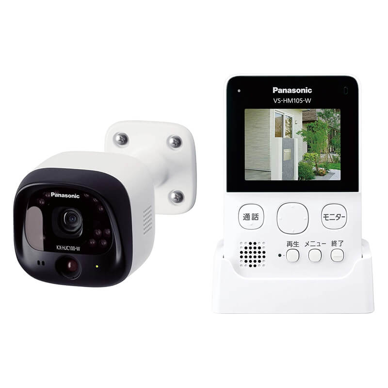 屋外用防犯カメラ モニター付き VS-HC105-W パナソニック Panasonic
